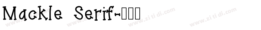 Mackle Serif字体转换
